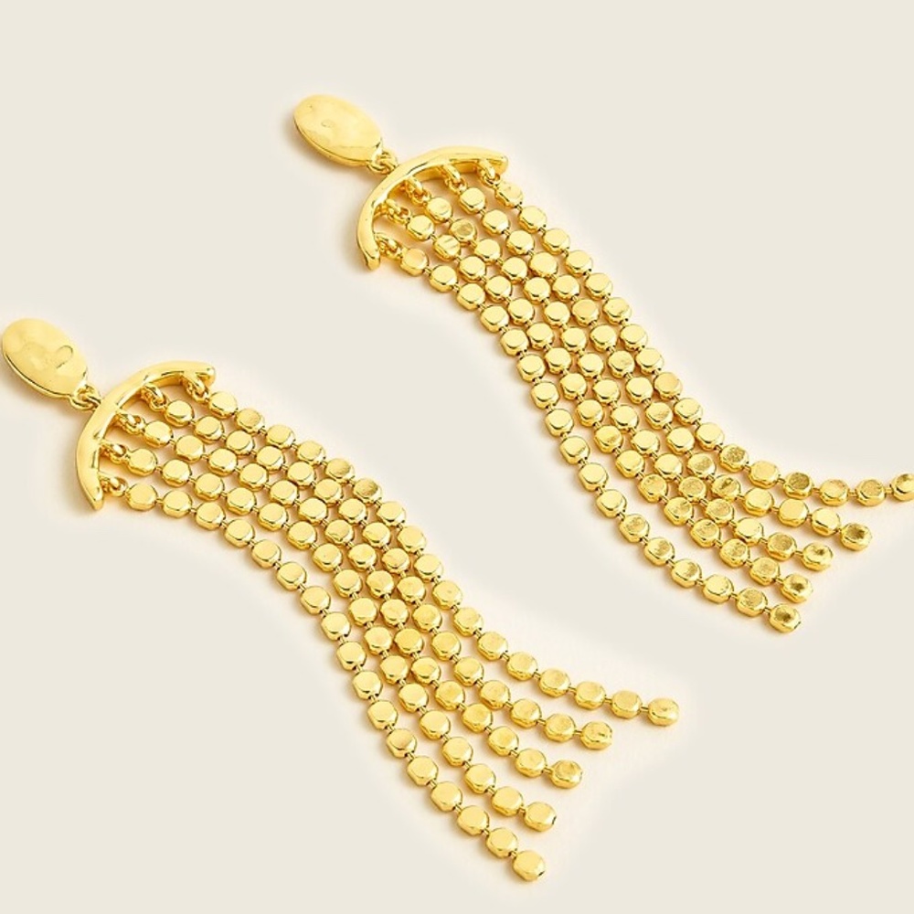 J Crew Gold 'Waterfall' earrings